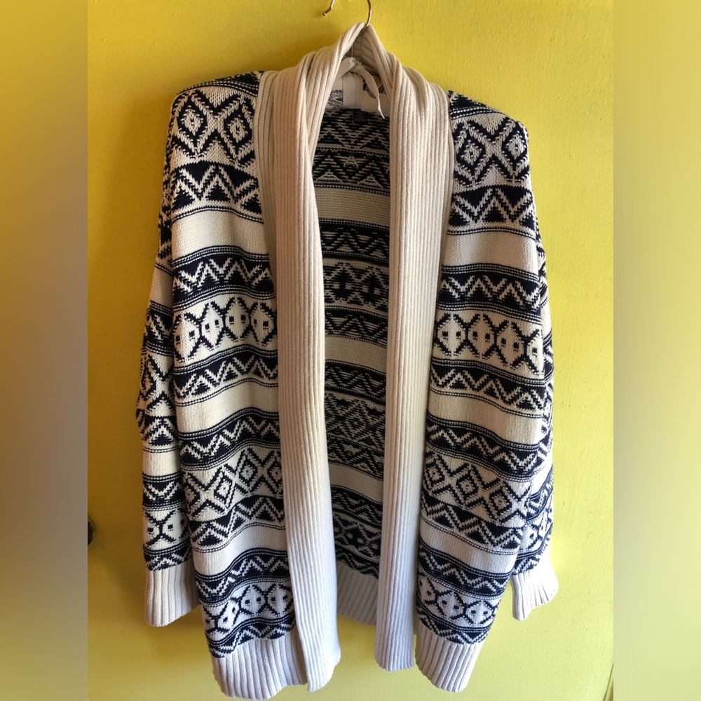 Chaps, Shawl-Collared Open Cardigan - image 1